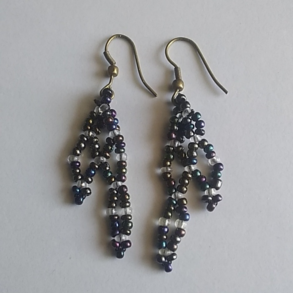 Hand beaded earrings